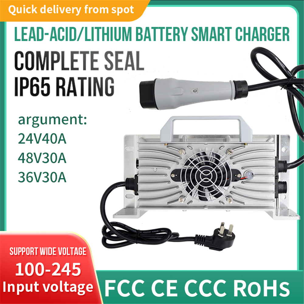 ORANGLES IP65 48V LiFePO4 Charger Golf Cart Charger Car High Power Intelligent Fast Charge 15A LiFePO4 Battery Charger - detailed closeup view - illustrating benefits - Image 3 of 5 | created for all | Shop IP65 48V LiFePO4 Charger Golf Cart Charger Car High Power Intelligent Fast Charge 15A LiFePO4 Battery Charger North Carolina | Free Shipping ORANGLES