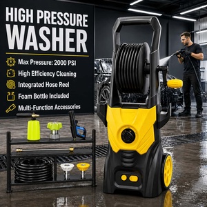 Nettoyeur haute pression portatif haute puissance 1600W, 140 bars, machine de lavage de voiture électrique portable, 220V, nettoyeur haute pression avec pistolet pulvérisateur - Product Image 1