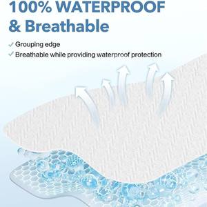 Housse <span class=keywords><strong>de</strong></span> protection imperméable simple pour matelas, drap <span class=keywords><strong>de</strong></span> <span class=keywords><strong>lit</strong></span> simple, style uni, pour usage domestique sur <span class=keywords><strong>Amazon</strong></span>, coussin <span class=keywords><strong>de</strong></span> protection résistant à l'urine - Product Image 3