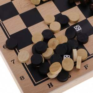 Tabela De Xadrez H0Qfc Damas De Gamão De Madeira - Product Image 5