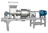 RVS enkeltraps pulpmachine voor sapproductie, fruit- en mangopulp sapbereiding, verwerking, pulper, sapcentrifuge