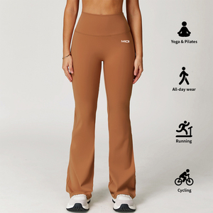 OEM Poliéster Spandex Tallas grandes Buttery Soft Scrunch Butt Cintura alta Gimnasio Fitness Workout Flare Yoga <span class=keywords><strong>Leggings</strong></span> para mujeres - Product Image 5