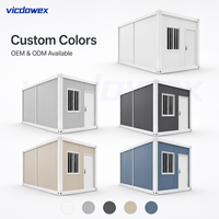 Vicdowex - Casa Contenedor Desmontable de Montaje Rápido, Edificio Modular para Oficina, Vivienda Temporal o Almacén