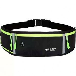 New Arrival Nylon Slim Running Belt Fanny Pack With Water Bottle Holder Fitness Cycling Workout Gym Waist Bag for Sports - Product Image 1
