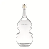 Chine Usine Marque Bouteille En Verre Personnalisée Capacité 750ml Joint En Liège Eau Tequila Brandy Vin Usine Direct Sérigraphie