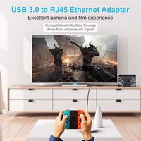 Adaptador de red Ethernet USB 3.0 a 1000Mbps RJ45 LAN, adaptador con cable, Plug and Play, compatible con portátiles, computadoras de escritorio y MacBook