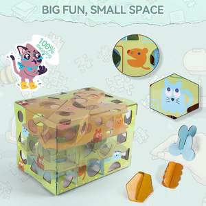 Juguete Interactivo para Mascotas AFP, Rompecabezas de Cartón con Comida, Laberinto Dispensador de Golosinas, Juguete para Gatos, Alimentador Lento para Jugar en Interiores - Product Image 2