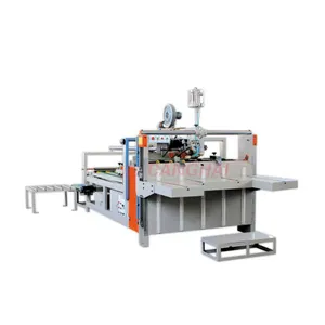 Semi Automatic Manual standard carton box paper folder gluer machinery