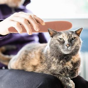 Nuevo diseñado para imitar a un gato lamiendo una púa, cepillo removedor de pelo para gatitos, peine para el cuidado de mascotas, forma de lengua, masaje, cepillo de silicona para gatos - Product Image 4