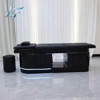 Lit de massage thaïlandais professionnel avec circulation d'eau et vapeur pour salon de spa capillaire de luxe