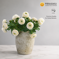 Fleur de Ranunculus Artificielle pour Mariage, Fête, Décoration de la Maison, Saint-Valentin, Prix d'Usine Pas Cher, Livraison Rapide