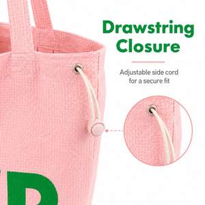 Bolso de mano de nailon rosa para ir al trabajo, bolso de hombro informal de gran capacidad, sencillo, portátil, a la moda para viajar - Product Image 3