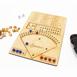 Personnalisé softball amant partie table de bureau personnalisé en bois dés baseball marbre jeu de société gameboards jouet - Product Image 1
