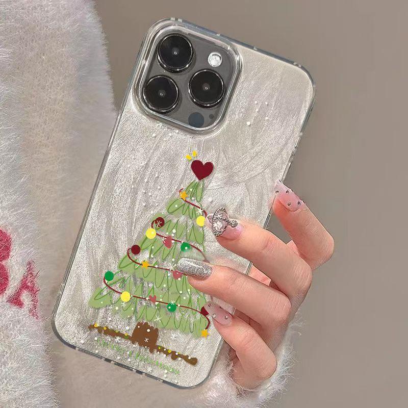 Large Hole Feather Yarn - Heart Christmas Tree