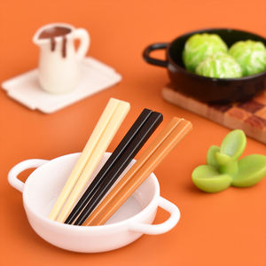 Miniatura de plato de resina pintado a mano, modelo de maceta artística para accesorios decorativos DIY - Product Image 5