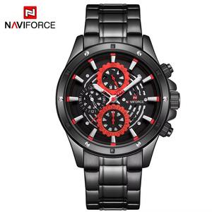 นาฬิกาข้อมือควอทซ์กีฬาผู้ชายสแตนเลสสตีลแฟชั่นลำลองวันที่ - Product Image 2