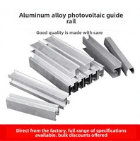 Rail photovoltaïque en alliage d'aluminium Yuxin, type H, type C, épaissi, pour carport en acier coloré, galvanisé à chaud