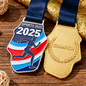 Jeux de sport personnalisés Médaillons en alliage de zinc Médaille miraculeuse <span class=keywords><strong>Ruban</strong></span> de badminton personnalisé Collier personnalisé Médaille de basket-ball - Product Image 2