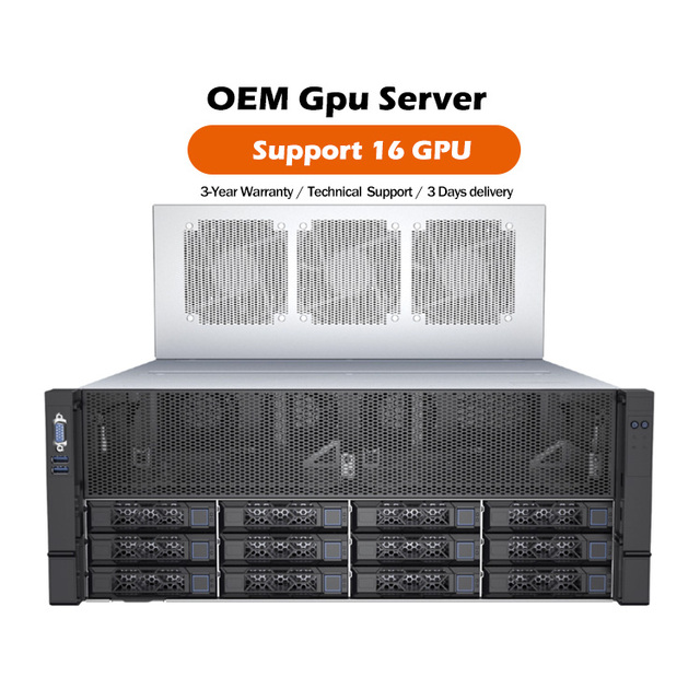 Deep Learning OEM 4th/5th Intel Xeon Processor Deepseek V3 Ai Server Customized 8U 16 GPU Server AI Inference Server Rack