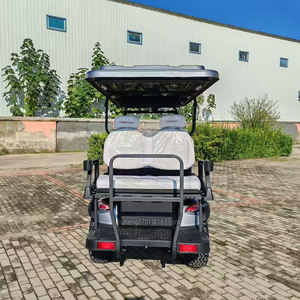 Nouveau design 4 + 2 6 places voiturette de golf électrique tout-terrain voiturette de golf pour club de golf hôtel école panneau solaire production d'énergie - Product Image 4