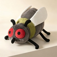 Jouets en peluche 3D réalistes et mignons de 40-58 cm : Mouches, moustiques, insectes, animaux, figurines douces, poupées en peluche, jouets anime