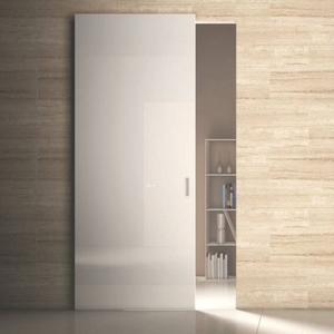 Sistema deslizante oculto de montaje en pared de puerta mágica Interior empotrada para habitación de hotel personalizado para puertas de madera - Product Image 4