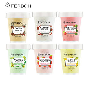 Exfoliante Corporal de Sal Natural con Esencia de Frutas y Azúcar, Fabricante, Fábrica, Marca Privada, Exfoliante de Colágeno, Limpiador Corporal - Product Image 1