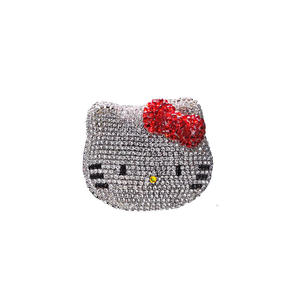 Bestseller Hello Kitty Kopfform Metall-Anhänger für Auto-Lüftungsauslass Duftspender Innenraum-Dekoration - Product Image 4
