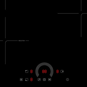 Save Energy Electronic Cooktop 3 <strong>Induction</strong> <strong>Hob</strong> With Sha Bu Sha Bu Bevelled Edge 12-30Cm <strong>Pot</strong> Size - Product Image 3