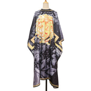 Tabliers de coiffeur en Polyester à motif de coupe de cheveux Capes de barbier tabliers de rasage châles de coiffeur tissu de barbier - Product Image 1