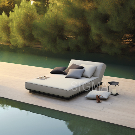 Outdoor Garden Furniture Lounge Set All Weather Garden Chaise Outdoor Aluminum Lounge