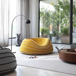 Nuova Poltrona Moderna Italiana GEDO, Sedia Singola con Imbottitura in Spugna di Alta Qualità, Stile Leisure per <span class=keywords><strong>Soggiorno</strong></span> - Product Image 4