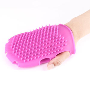 Luva De Massagem De Silicone Removedor De Celulite Aumentar A Circulação Sanguínea Escova Luvas Esfoliação - Product Image 1