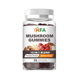 High Quality 10-IN-1 <b>Blend</b> Blueberry Flavor Mushroom Gummies Support Calm Mood & Relaxation Immune Support - Product Image 1