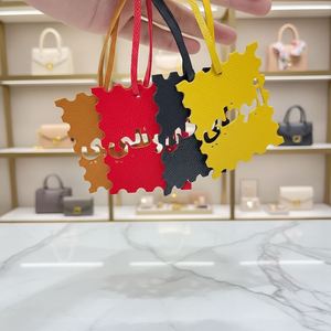 Fashionable Arabic Alphabet <b>Bag</b> <b>Charm</b> PU Leather Retro Keychain Beautiful <b>Bag</b> Pendant for Handbags - Product Image 2