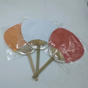 Regalos de promoción Abanico de mano Ventas calientes Negocio Personalizado Paleta naranja Bambú Abanico de mano personalizado en la ubicación del festival - Product Image 4