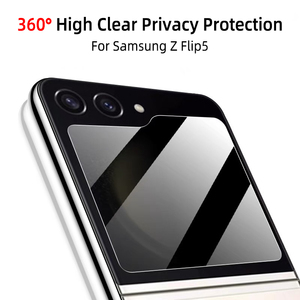 2แพ็ค360องศาป้องกันการสอดแนม PMMA เมมเบรนฟิล์มปกป้องหน้าจอโทรศัพท์มือถือสำหรับ <span class=keywords><strong>Samsung</strong></span> <span class=keywords><strong>Z</strong></span> flim <span class=keywords><strong>5</strong></span>เซรามิคเพื่อความเป็นส่วนตัว - Product Image 5