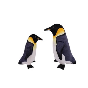 Peluche réaliste de pingouin roi, petite et grande taille, animal en peluche de pingouin empereur - Product Image 1