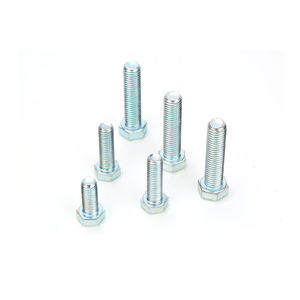 Tornillos hexagonales de rosca completa de acero galvanizado Tornillo Astm M8 M16 Sujetadores chapados en zinc y pernos hexagonales 5/8 "Classe 4,8 - Product Image 4