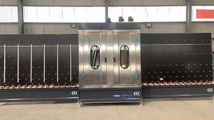 Machine de lavage et de séchage de verre verticale à double couche 1800 avec pompe à moteur PLC - Product Image 5