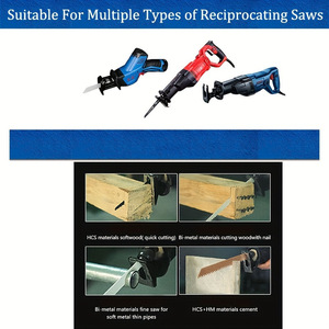Reciprocating Saw Blade <b>Set</b> 10-Pack 6 Tpi 10 Tpi 18 Tpi For Wood And Metal Cutting - Product Image 4