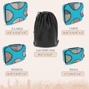 Hot Selling Packing Cubes <strong>Suitcases</strong> Travel Luggage Compression Packing Organizers Bag With Laundry Bag Compression Storage Bag - Product Image 2