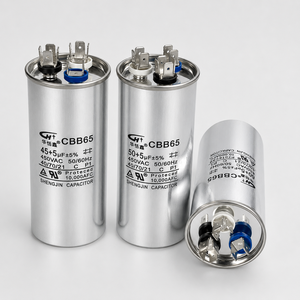 <span class=keywords><strong>Condensateur</strong></span> à film HUAYOUXING CBB65 35+5uF 45+5uf 370-630VAC Boîtier en aluminium -40°C +70°C ESR 0.002 pour climatiseur - Product Image 1