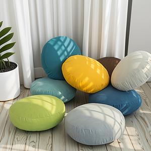 Cojín redondo estilo japonés, color sólido, de franela lavable, para sala de estar, dormitorio, meditación. - Product Image 2