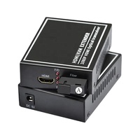 Konverter Audio Video Mini Portabel 1 Pasang Mode Tunggal Antarmuka FC/SC 1080P H D M Kotak Karton Hitam Pengupas Kabel Bulat FTTX