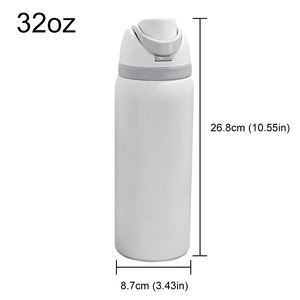 19-32oz Portable Stainless Steel Sports Water Bottle Vacuum Thermal Insulated Mug Straw Belly Cup for Travel Outdoor Camping - Product Image 6