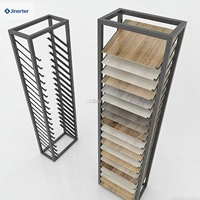 Présentoir de sol en céramique de haute qualité pour carreaux, grande capacité, pour échantillons de marbre artificiel et dalles de quartz, idéal pour les salles d'exposition