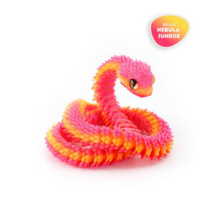 Novedad 2026: Estatuas <span class=keywords><strong>Pequeñas</strong></span> de Serpiente Venenosa Impresas en 3D de 30 CM, Juguete Antiestrés de Serpiente Impresa en 3D, Regalo - Product Image 4