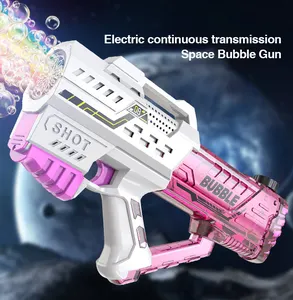 Fully Automatic Internet Celebrity Light Gatling Bubble Gun Children's Toy Stand Kids Bubble Machine