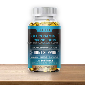 Complément alimentaire Glucosamine Chondroïtine Collagène pour le soutien des articulations, 120 gélules molles, sans OGM, sans gluten - Product Image 1